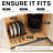 5 Compartments Height Adjustable Pan Organizer, Black