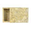 Boîte de rangement décorative en marbre, couleur fossile naturelle, 2 x 5 pouces, forme rectangulaire