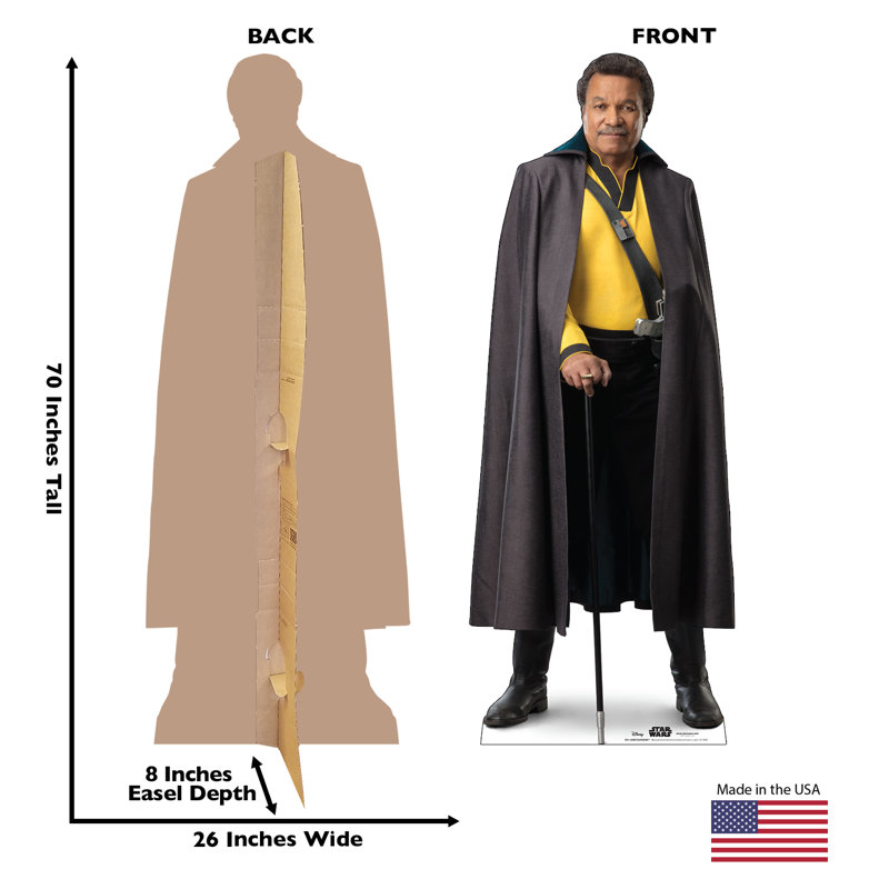 70 x 26 Inch Lando Calrissian Cardboard Standup