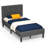 Solum Upholstered Metal Platform Bed
