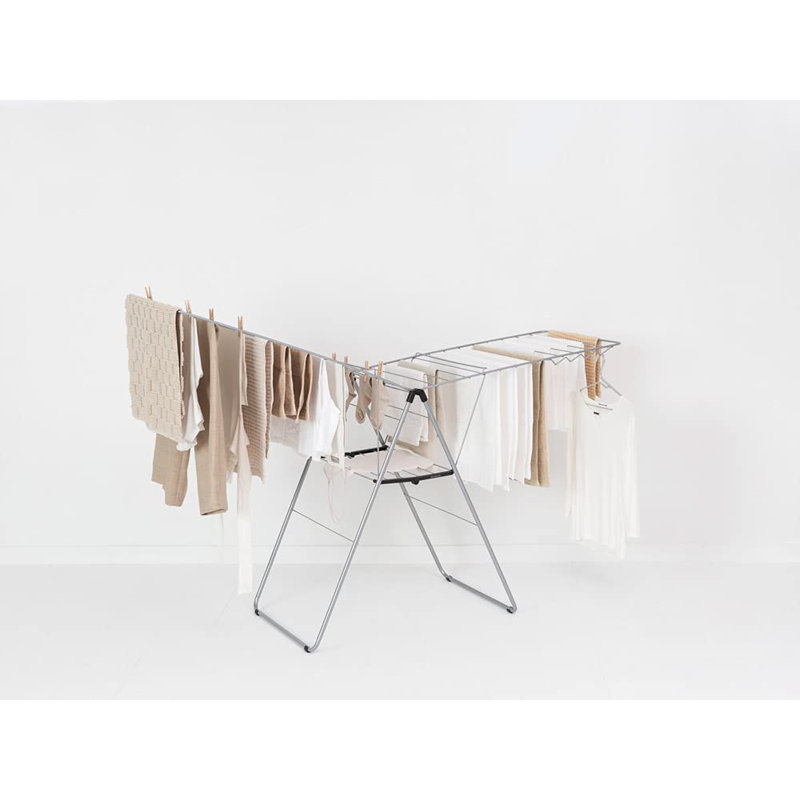 Brabantia Hangon 25 m Folding Drying Rack, Silver
