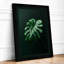 Single Monstera Leaf Botanical - Framed Print-1652251891-1652251893
