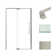 44'' - 48'' W x 76'' H Pivot Semi-Frameless Shower Door with Clear Glass