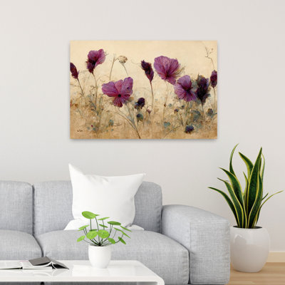 «Soft mauve doux», paysage délicat, paysage de rêve délicat, art mural