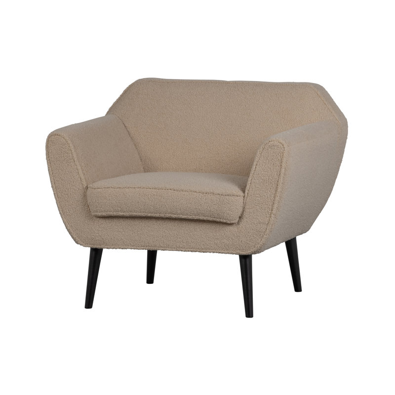 Velvet Armchair, Teddy Sand