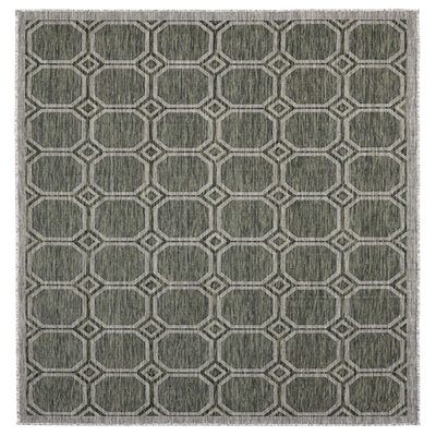 Tapis vert à motif géométrique Baily