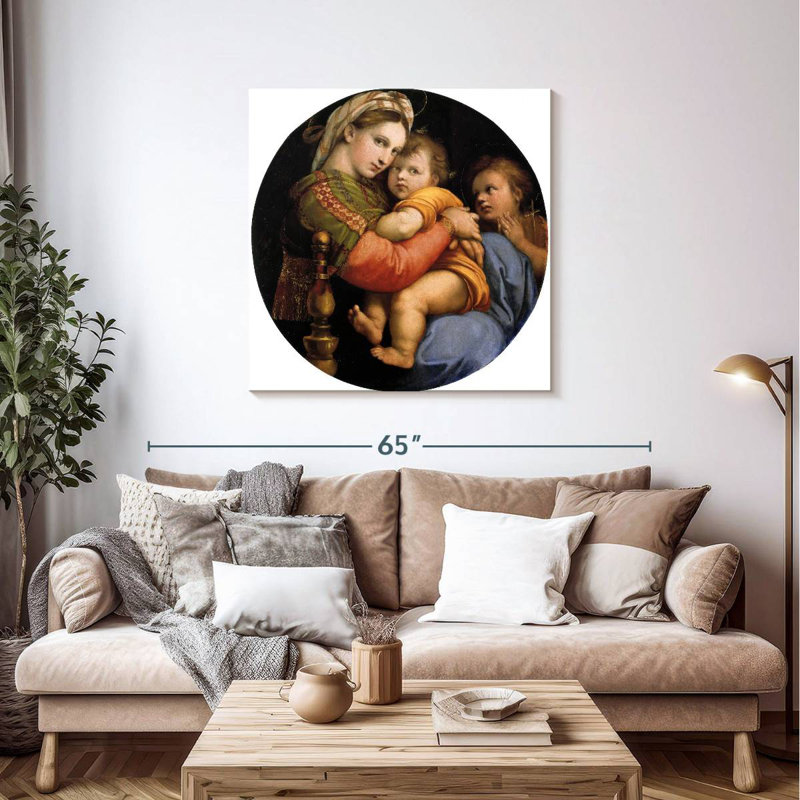 Leisha Madonna Della Seggiola, H 39 po x l 39 po