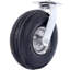 Roue pivotante pneumatique de 10 pouces, pneu 3.50-4, noir, ensemble de 2 pièces avec moyeu en acier et axe de 5/8 po d'alésage