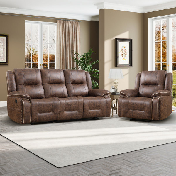 Brown Bobs Leather Recliner Sofa Recliner Lounge Bobs Furniture