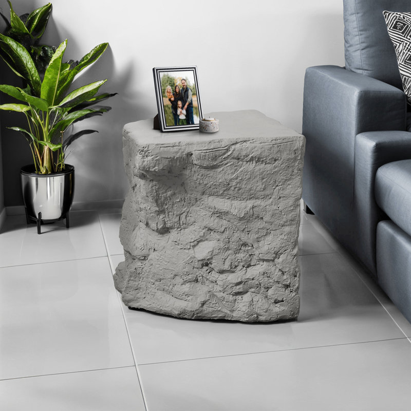 Modern Accent End Table, Grey