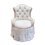 Samantha Slipcovered Tufted Chair