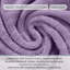 Ensemble de serviettes de bain 100% coton 100% coton Zel Twist Hazel de Home Weavers 500 g / m², 12 po x 24 po (12) (12 serviettes à main), mauve-130204315-130204326