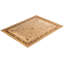 Tapis beige noué à la main de conception unique 9 pi 2 po x 12 pi Soua