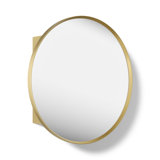 Verdera 24 in Round Framed Medicine Cabinet, Surface Mount or Recessed