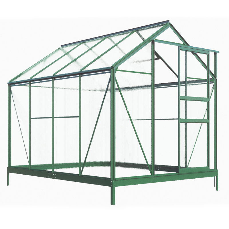 Yarborough 6.5 Ft W x 6.5 Ft D Hobby Greenhouse