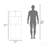 Folding Table, 4 Shelves, White, Table