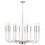 Grand lustre rustique style campagnard à 12 lumières 32 po Tirath Tirath-405493720