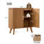 Buffet 30 "de large avec tablette ajustable et base en X, console mince - chêne-2037598611