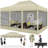 15 Ft. W x 10 Ft.DHeavy Duty Canopy Tent, Pop up Gazebo with Netting Screened-100081944