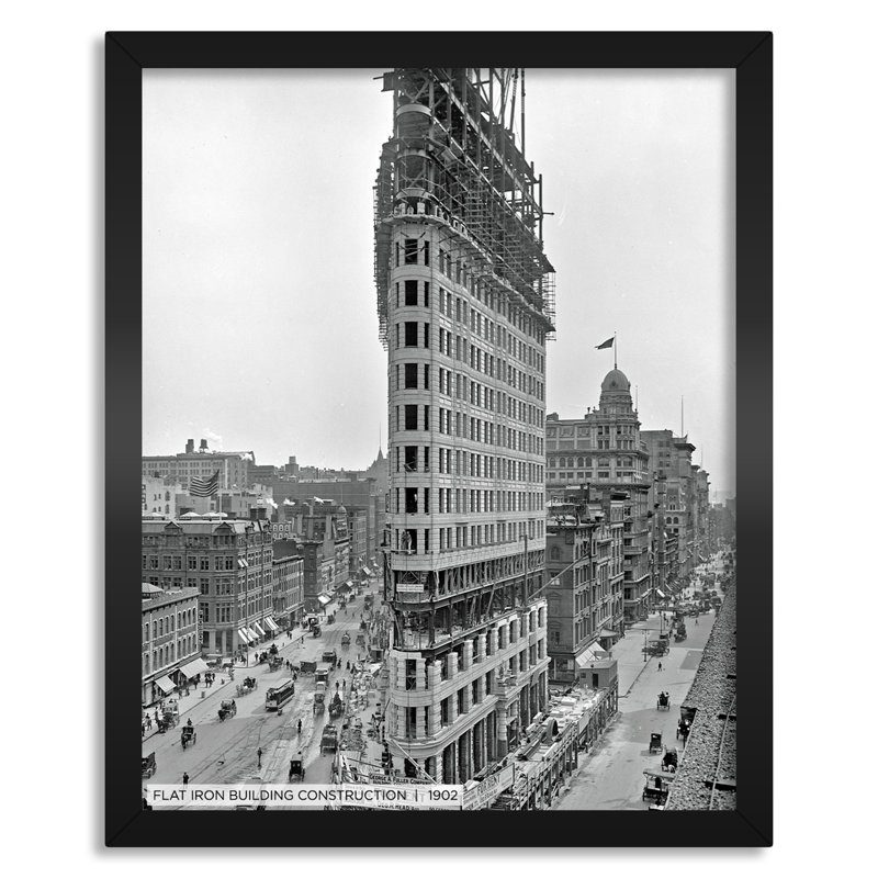 Construction d'un bâtiment plat en fer 1902