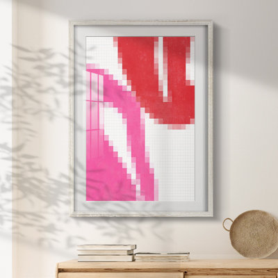 Pixel Leaves II -Framed Print