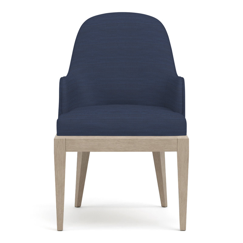 Maidstone Upholstered Arm Chair, Sandbank, Perigold Ishi Blue Jean