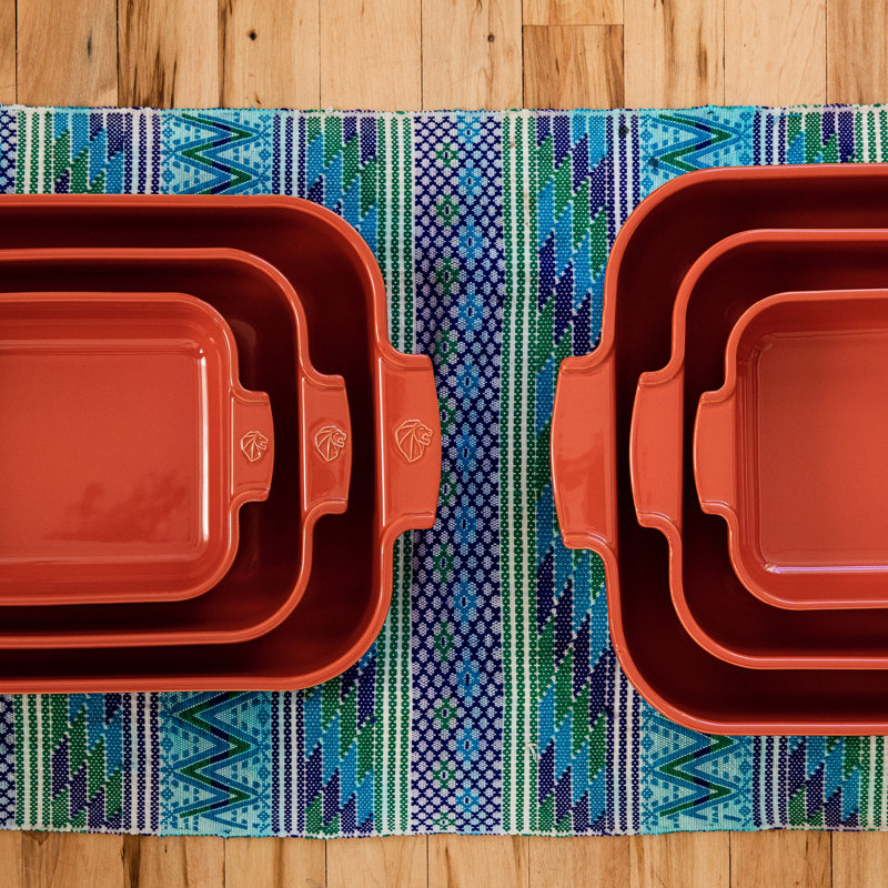 Appolia Rectangular Ceramic Casserole, Ecru, 2'' H x 10" L x 6" W