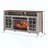  2-in-1 Infrared Quartz Electric Fireplace TV Stand, CSA UL Certified Media Console with Adjustable Flame Timer & Multi Storage Cabinets-1519014875