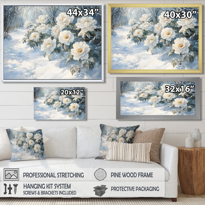 Makayla, pivoines le long du sentier glacial I - pivoines, art mural, Reproduction encadrée d'une seule photo sans pass