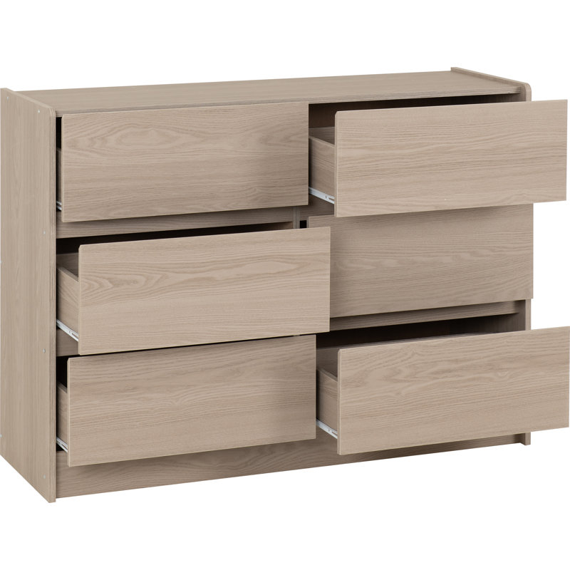 Sebesta 120cm W 6 - Drawer Chest of Drawers