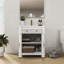 Meuble-lavabo Mid-Century avec base romaine, blanc-1243838190