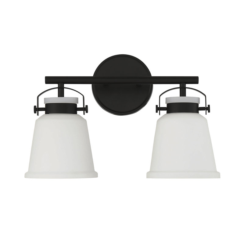 Gleanarm 4-Light Bathroom Vanity Light In Black, Black, 10.5" H x 34" W x 34" D, 4 Lights
