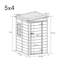 Outdoor Garden  Plastic Storage Shed