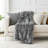 Grey Wolf Throw Blanket