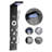 Shower Panel Tower System Stainless Steel Column Rainfall Head Massage Jet 6Mode