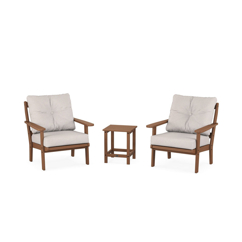 Cape Cod 3-Piece Deep Seating Set, Dune Burlap Revolution®, Tree House