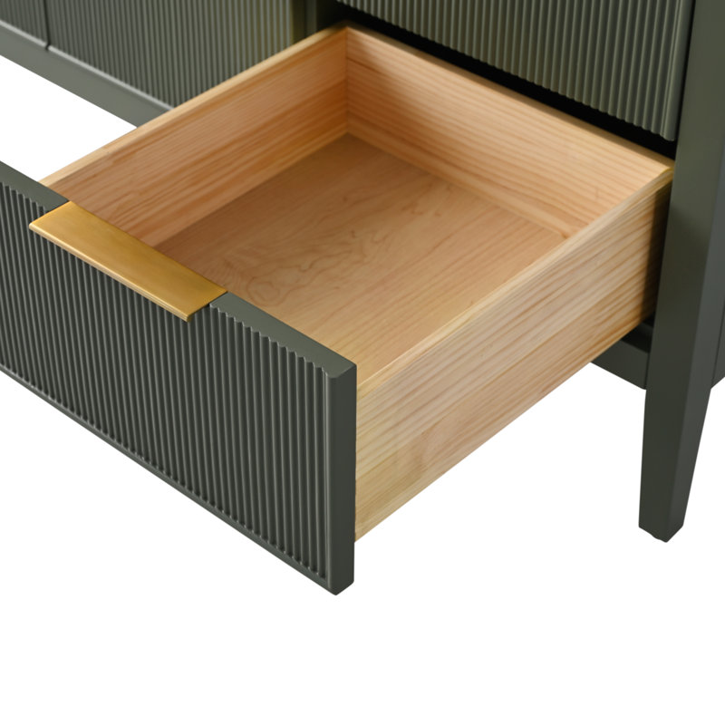 Meuble-lavabo simple 48 po Bilroy, Vert rétro