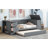 Twin Size Daybed With Storage Arms, Trundle And Charging Station