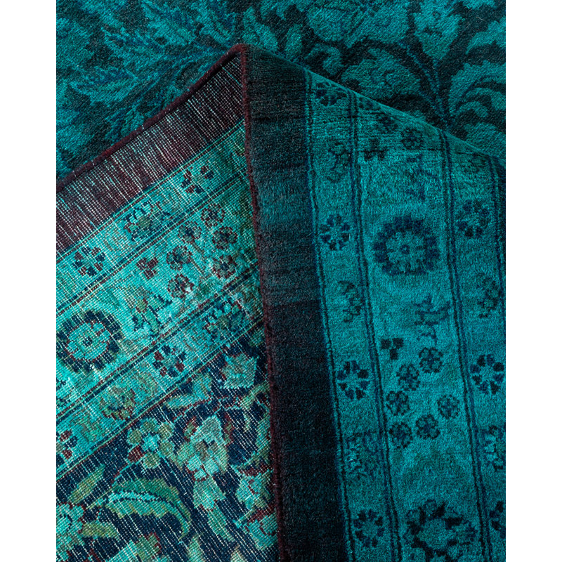 Tapis brun unique de style années 2000 12 pi 1 po x 18 pi 3 po Anglert