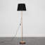 Bekbele 155cm Black Wood Traditional Floor Lamp-35984757-35984758