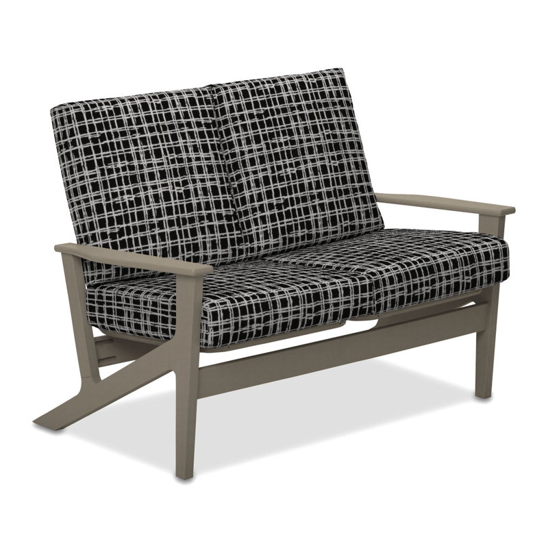 Chrisa 51.5'' Wide Loveseat with Cushions, Marais Classic, Textured Desert