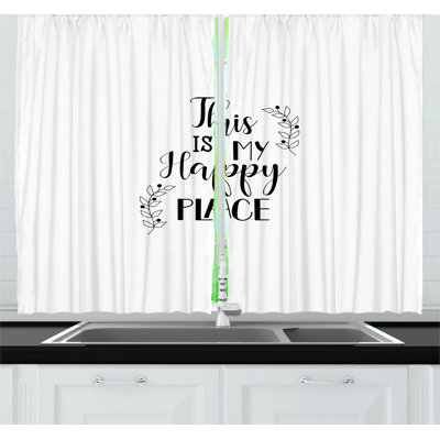 Ruffled Kitchen Curtain