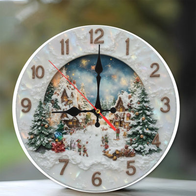 Christmas-Village-Clock