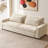 105" Polyester Loveseat Sofa,2 Seater Sofa With 2 Pillows,Sofa Couch,Modern Oversized Sofa For Living Room