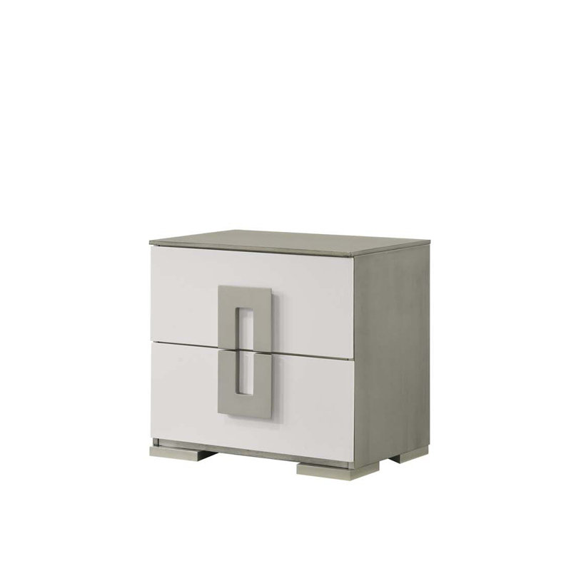 Table de chevet 2 tiroirs de style contemporain