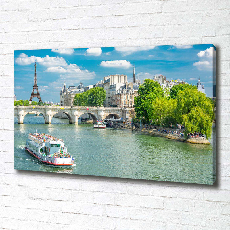 Seine Paris - Wrapped Canvas Print
