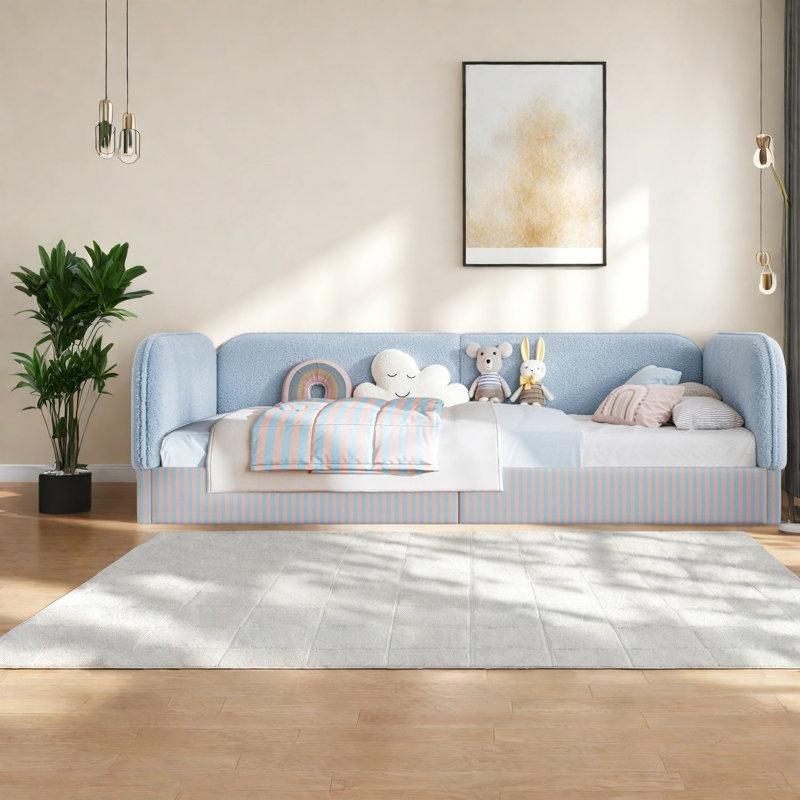 Lits pour enfants Modern Modern Teddy, Bleu