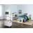KidSpace White Toy Chest with Wheels