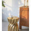 Table d'appoint avec design sculptural tourbillon, table d'appoint contemporaine pour le salon