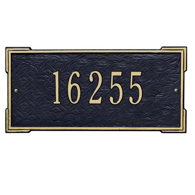 Roanoke 1-Line Wall Address Plaque